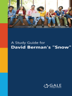 "A Study Guide for David Berman's ""Snow"""