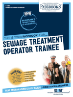 Sewage Treatment Operator Trainee: Passbooks Study Guide