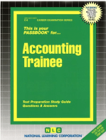 Accounting Trainee: Passbooks Study Guide