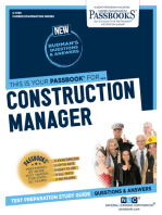 Construction Manager: Passbooks Study Guide