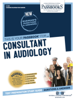 Consultant in Audiology: Passbooks Study Guide