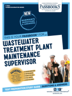 Wastewater Treatment Plant Maintenance Supervisor: Passbooks Study Guide