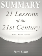 Summary of 21Lessons for the 21st Century by Yuval Noah Harari