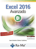 Excel 2016 Avanzado: Hojas de cálculo