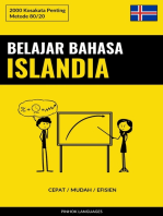 Belajar Bahasa Islandia - Cepat / Mudah / Efisien: 2000 Kosakata Penting