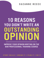 10 Reasons You Didn't Write an Outstanding Opinion