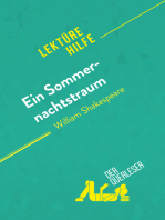 Ein Sommernachtstraum von William Shakespeare (Lektürehilfe): Detaillierte Zusammenfassung, Personenanalyse und Interpretation