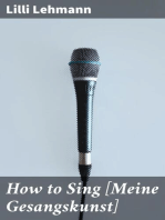 How to Sing [Meine Gesangskunst]