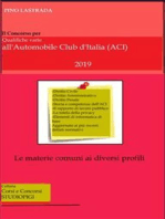 Il concorso per qualifiche varie all'Automobile Club d'Italia (ACI): Le materie comuni ai diversi profili