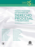 Temas vigentes en materia de derecho procesal y probatorio