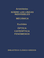 Sobre las líneas indivisibles. Mecánica. Óptica. caóptrica. Fenómenos.