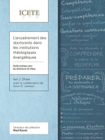 L’encadrement des doctorants dans les institutions théologiques évangéliques: Guide pratique pour les directeurs de thèse