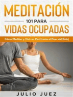 Meditación 101 para Vidas Ocupadas: Cómo Meditar y Vivir en Paz frente al Peso del Reloj