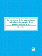 La enseñanza de las humanidades en la educación superior desde un contexto para la paz.