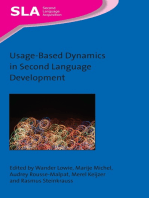 Usage-Based Dynamics in Second Language Development