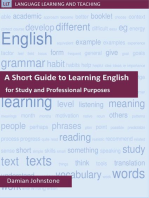 A Short Guide to Learning English for Study and Professional Purposes: Language Learning and Teaching, #2