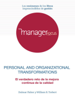 Resumen de Personal and Organizational Transformations de Dalmar Fisher y William R. Torbert