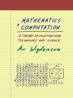 Mathematics and Computation: A Theory Revolutionizing Technology and Science