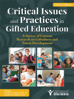 Critical Issues and Practices in Gifted Education: A Survey of Current Research on Giftedness and Talent Development