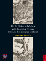 De la historia bíblica a la historia crítica: El tránsito de la conciencia occidental