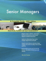 Senior Managers A Complete Guide - 2021 Edition