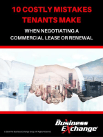 10 Costly Mistakes Tenants Make When Negotiating a Commercial Lease or Renewal