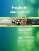 Hospitality Management A Complete Guide - 2021 Edition