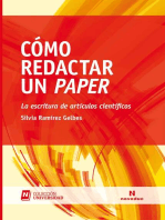 Cómo redactar un paper: La escritura de artículos científicos