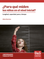 ¿Para qué miden los niños en el nivel inicial?: Longitud, capacidad, peso y tiempo