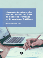 Lineamientos generales para la gestión del área de Recursos Humanos en organismos públicos