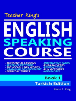 Teacher King’s English Speaking Course Book 1: Turkish Edition