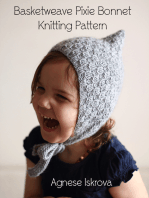 Basketweave Pixie Bonnet Knitting Pattern