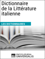 Dictionnaire de la Littérature italienne: Les Dictionnaires d'Universalis