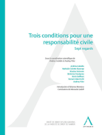 Trois conditions pour une responsabilité civile: Sept regards