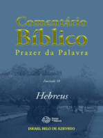 Comentário Bíblico Prazer da Palavra, fascículo 58 — Hebreus: Hebreus