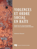 Violences et ordre social en Haïti: Essai sur le vivre-ensemble dans une société postcoloniale