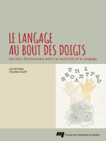 Le langage au bout des doigts: Les liens fonctionnels entre la motricité et le langage