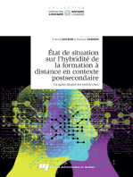 État de situation sur l’hybridité de la formation à distance en contexte postsecondaire, tome 2: Ce qu’en disent les recherches