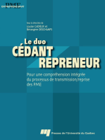 Le Duo cédant/repreneur: Pour une compréhension intégrée du processus de transmission/reprise des PME