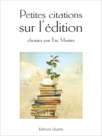 Petites citations sur l'édition: Citations