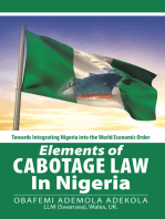 Elements of Cabotage Law in Nigeria: Towards Integrating Nigeria into the World Economic Order