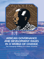 African Governance and Development Issues in a World of Change: The Changing Patterns of a Static Universe