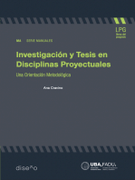 Investigacion y tesis en disciplinas proyectuales: Una orientación metodológica