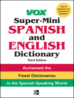 Vox Super-Mini Spanish and English Dictionary, 3rd Edition