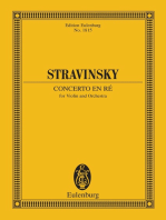 Concerto en ré: for violin and orchestra