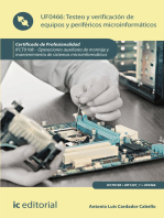 Testeo y verificación de equipos y periféricos microinformáticos. IFCT0108