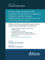 E-Mails, chats, WhatsApps, SMS, Facebook, filmaciones con teléfonos móviles y otras tecnologías: Validez probatoria en el proceso civil, comercial, penal y laboral