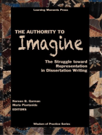 The Authority to Imagine: The Struggle toward Representation in Dissertation Writing