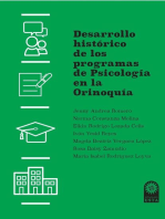 Desarrollo histórico de los programas de Psicología en la Orinoquía