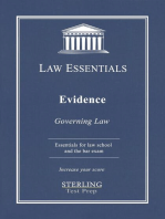 Evidence, Law Essentials: Governing Law for Law School and Bar Exam Prep